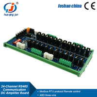Huaqingjun-Placa de salida de Transistor de expansión, 24 canales, RS485, Modbus, RTU, protocolo de comunicación, DC, para PLC