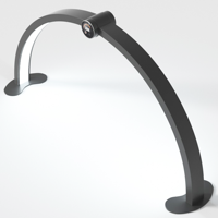 Table de Manucure Intelligente UI avec Écran LED et Lampe à Ongles Demi-Lune Professionnelle Personnalisable