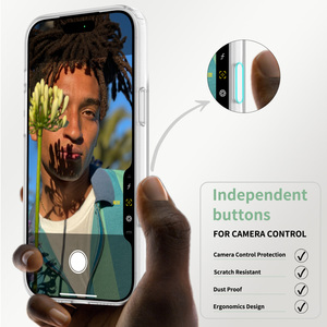 เคสโทรศัพท์มือถือ <span class=keywords><strong>iPhone</strong></span> 17 16 15 <span class=keywords><strong>14</strong></span> 13 <span class=keywords><strong>Pro</strong></span> Max แบบแม่เหล็กฝ้า พร้อมปุ่มควบคุมกล้อง ป้องกันแรงกระแทก ป้องกันเลนส์ - Product Image 2