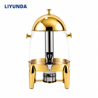 Liyunda Commerciële Koffie- en Fruitdrankdispenser RVS Draagbaar 12L Capaciteit Voedselveilige Elektrische Koeling