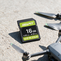 Kartu SD Plastik 16GB Kecepatan Tinggi Grosir untuk Kamera DV Sistem CCTV Kamera Dasbor Mobil Perekaman Sinematik 4K