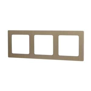 Placca da parete in alluminio dorato con 3 chiavi, ideale per installazioni elettriche e decorative in case e uffici. - Product Image 1