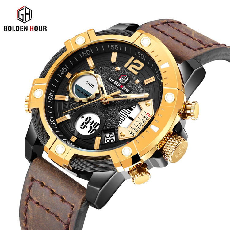 Golden Hour GH120 Quartz Dual Time Men