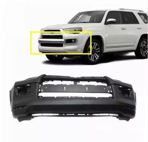 Front Bumper for Toyota 4Runner Limited 2014-21 ABS Plastic <b>Black</b> with Park Assist Sensor Cutouts Replacement Bumper Assembly - Product Image 3