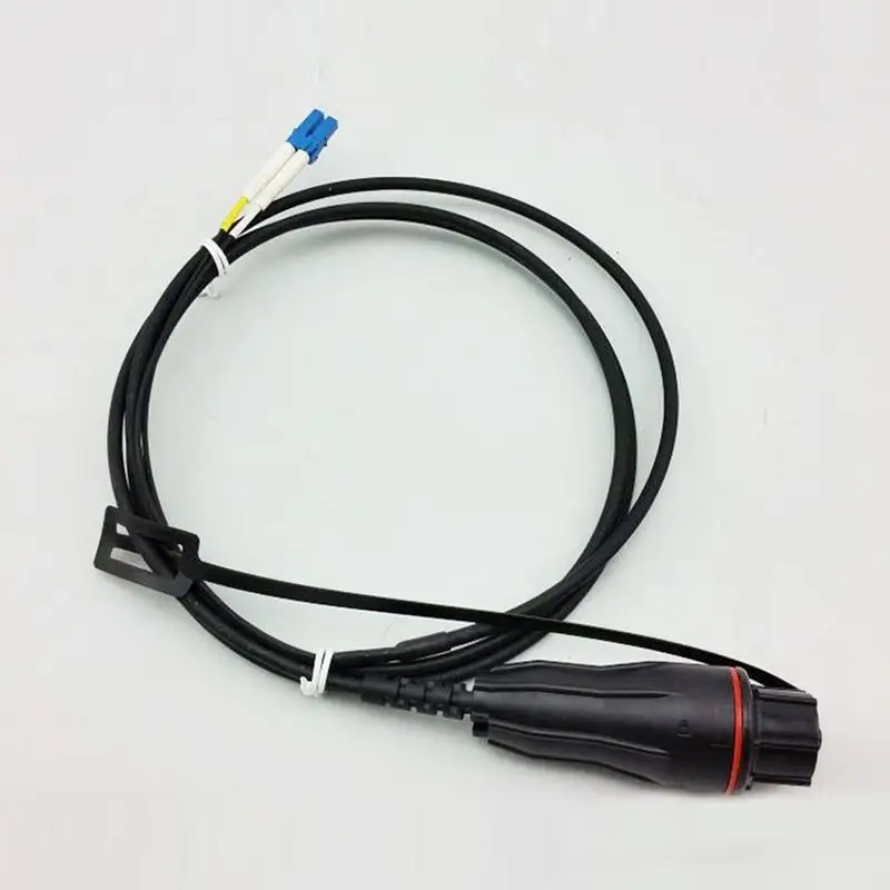 Cuerda de remiendo redonda del cable de fibra óptica de la fabricación/coleta de la fibra con el conector impermeable del LC DX obediente con Fullaxs 15M