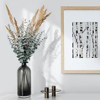 Daun Eucalyptus Buatan Warna Emas Putih, Batang Plastik Hijau Buatan Tangan, Tahan Lama untuk Dekorasi Rumah, Pernikahan Mewah, dan Natal