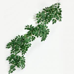 Enredadera Artificial con Hojas Verdes Decorativas, Hojas Realistas para Decoración del Hogar, Bodas, Fiestas, Decoración de Paredes - Product Image 4
