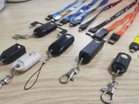 Câble de données BJC trois-en-un avec cordon, connecteurs Micro USB/Type-C pour iPhone – Chargement et transfert de données, conducteur en cuivre pur