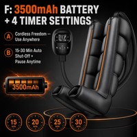 Système de récupération musculaire professionnel rechargeable à compression d'air pour les jambes, bottes de pressothérapie séquentielle à 5 chambres