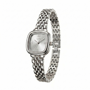 Light Luxury Small Square Gold <b>Watch</b> Women's Roman Numerals Steel Band Quartz <b>Watch</b> - Product Image 1