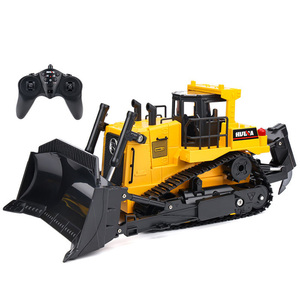 <span class=keywords><strong>Huina</strong></span> 1554 télécommande <span class=keywords><strong>Bulldozer</strong></span> 11 canaux 2.4ghz Rc alliage corps ingénierie camion jouet avec entièrement fonction pour les enfants - Product Image 2