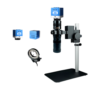 Microscope numérique 60MP 4K grossissement 150x avec support en métal sortie HDMI et lumière annulaire LED réglable pour l'inspection industrielle - Product Image 1