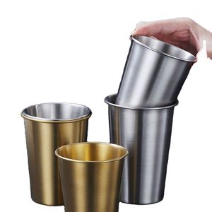 Custom Logo 16oz Stackable Stainless Steel Drinking Cup Reusable Metal Tumbler for Outdoor Promotion - Product Image 4