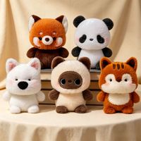 Peluche de chat siamois de haute qualité, 8 pouces, jouets en peluche, jouets de dessin animé, jouets pour machine à griffes, animaux en peluche personnalisés