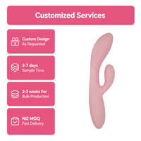 Jouets sexuels en silicone violet personnalisés, vibrateur portable commandé par application pour femmes, vibrateurs portables à double face