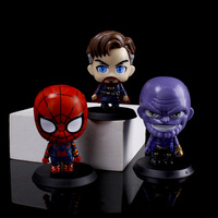 Set de Figuras de Acción de Marvel Iron Spider-Man y Thor de PVC, Adornos para Coche y Escritorio con Embalaje Original