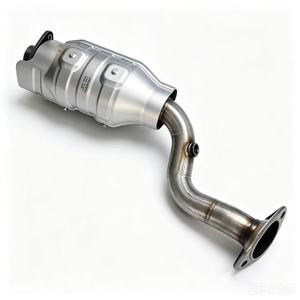 <b>Exhaust</b> system of the Nissan Qashqai (MR20) 2.0L 2009-2012 features a centrally located 409 catalytic converter. - Product Image 5