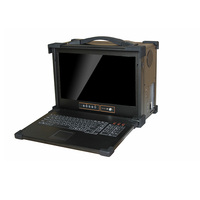 Ordinateur portable robuste portable de qualité industrielle de 15.6 pouces double support vers le bas en alliage d'aluminium CPU I7/i5/i3 accessoires informatiques