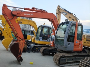 เครื่องขุดดินไฮดรอลิกทรงสวิงแบบไม่มีหางปลาขนาดเล็ก7.5ตัน ZX zaxis 75เรา ZX75US 7.5ตัน HITACHI ใช้ ZX75รถขุดตีนตะขาบสำหรับจัดสวน - Product Image 6