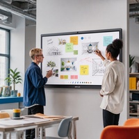 Pantalla Interactiva Plana de 65 Pulgadas con Windows OPS I7 PC 4K para Conferencias
