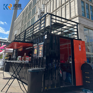 Ristorante Container a Due Piani, Food Truck Container, Caffetteria con Posti a Sedere sul Tetto, Cucina Mobile Container Standard UE - Product Image 5