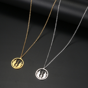 Collares Personalizados de Acero Inoxidable con Símbolo de la Orden <span class=keywords><strong>Jedi</strong></span>, Colgante con Cadena, Collar Gótico para Mujer, Joyería, Regalos para Hombre - Product Image 5
