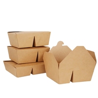 Carton jetable personnalisé de qualité alimentaire Hamburger Emballage à emporter Boîte de Burger à clapet en papier kraft Impression sur pellicule brillante