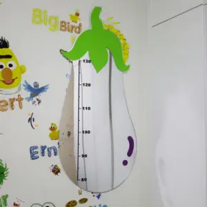 Novedad, tabla de crecimiento acrílico para niños pequeños, regalo preescolar, regla de altura, decoración de pared, espejo, reloj, regalo para crecer