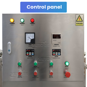 Mélangeur chauffant à fréquence variable YETO 500L <span class=keywords><strong>pour</strong></span> la production de cosmétiques, gels et onguents, avec homogénéisateur inférieur - Product Image 2