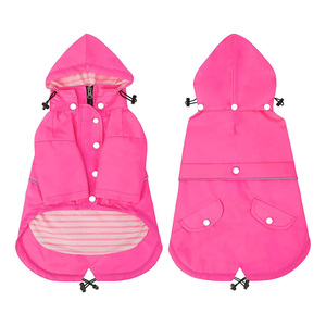 Qiqu Proveedor Personalizado Nuevo Diseño Impermeable <span class=keywords><strong>para</strong></span> <span class=keywords><strong>Perros</strong></span>, Poncho de Doble Capa con Cremallera, Chaqueta Impermeable con Capucha Desmontable y Orificio <span class=keywords><strong>para</strong></span> Correa <span class=keywords><strong>para</strong></span> <span class=keywords><strong>Perros</strong></span> - Product Image 5