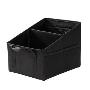 Car <b>Trunk</b> Organizer 16L Oxford Cloth Waterproof Pressure Resistant <b>Storage</b> <b>Box</b> With Cup Holder For Car Interior - Product Image 1