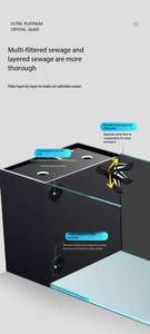 卸売 中小型 高透明ガラス ランドスケープ アクアリウム ストリーム 水槽 - Product Image 3