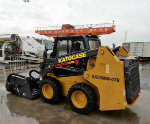 PENGIRIMAN GRATIS KATOCASE Pabrik Skid Steer China 3 ton Mesin Yuchai EPA 36800W <span class=keywords><strong>Bucket</strong></span> 0.45m Radius Putar Pendek Wheel <span class=keywords><strong>Loader</strong></span>. - Product Image 2