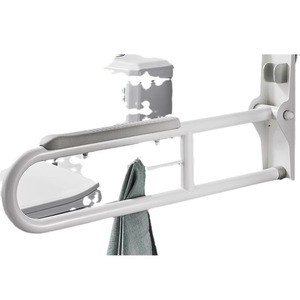 Fold-Up Toilet <b>Grab</b> <b>Bar</b> Wall Mounted Anti-Slip Foldable Stainless Steel 200 Lbs Capacity For Elderly Disabled Bathroom Safety - Product Image 5