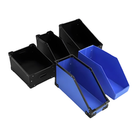 Organisateur de caisses de cadre Coroplast avec barrière de séparation boîte de circulation en plastique avec carte de couteau boîte de rangement de bateau en PP ondulé