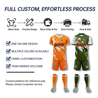 Tenues de football personnalisées pour équipes, anti-humidité, avec impression par sublimation pour jeunes
