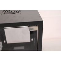 Porte en verre de 10 "9U MINI support mural de réseau d'armoire de serveur