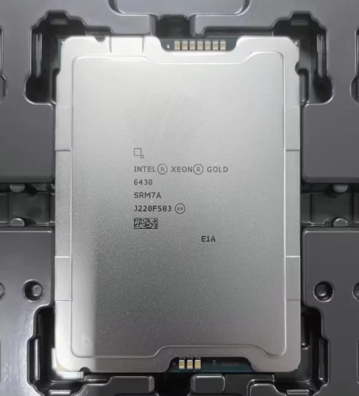Intel Xeon Gold 6430 32-Core 64-Thread 2.1GHz 60MB Cache Server CPU, 4th Gen Scalable, DDR5 4400MT/s, 270W,