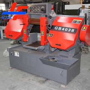 Scie à ruban automatique de type ciseaux GB4038 à vitesse variable hydraulique pour la coupe de l'acier - Product Image 1