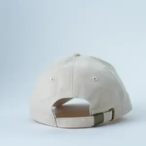100% katun topi ayah Logo kustom topi pria katun 6 Panel bordir polos topi ayah topi bisbol