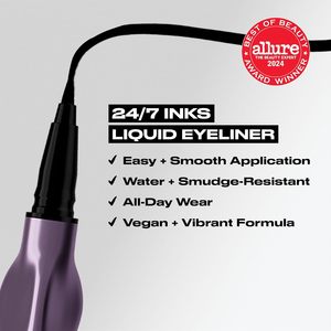 For 24/7 Inks Liquid <b>Eyeliner</b> Pen Water-Resistant Smudge-Resistant Ergonomic Grip Fine Tip All Day Graphic Liner Matte - Product Image 6
