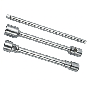 Llave de rueda de doble punta de alta resistencia con palanca para camiones y coches, juego de llaves de tuercas de rueda de acero al carbono con palanca - Product Image 1
