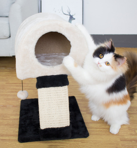 Manufacturer Wholesale Sisal Short Plush Foldable Small <b>Cat</b> Scratching House - Product Image 2