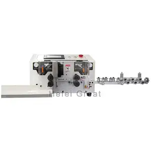 High Productivity 220V 110V Optional Touch Screen Control Automatic Wire Stripping Machine Cable Peeling Cutting Machine