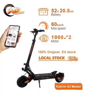 Kukirin, Almacén en Europa, Potente Scooter Eléctrico Todoterreno de 52v 20.8ah 2000w para Adultos, Motor Dual, Plegable, Alcance de 60-80km, G2master - Product Image 4