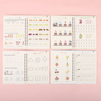 Cuaderno de Práctica de Caligrafía para Niños, Encuadernado en Espiral, Reutilizable, con Papel para Dibujar, Escribir el Alfabeto y Practicar las Letras