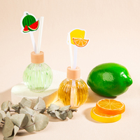 Nouveaux diffuseurs de parfum d'ambiance aux senteurs de fruits (orange, pêche, raisin, pastèque) – Ensemble de diffuseurs à bâtonnets pour la maison