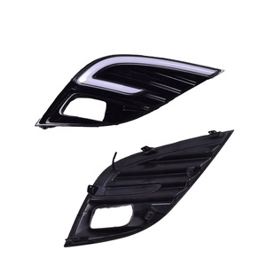 ไฟเดย์ไลท์ LED 3 สี สำหรับรถยนต์โตโยต้า แคมรี่ <span class=keywords><strong>ปี</strong></span> <span class=keywords><strong>2017</strong></span> 2018 2019 ไฟ DRL สีขาว ไฟเลี้ยวสีเหลือง ไฟตัดหมอกสีน้ำเงินกลางคืน - Product Image 1
