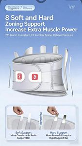 Ceinture de soutien lombaire Wellday / Attelle de soutien lombaire - un dispositif de soutien dorsal parfait pour le bureau et la maison, protégeant la colonne lombaire - Product Image 4