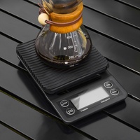 Coffret cadeau de voyage 9 pièces Ensemble à café Tasse en verre Balance à café Moulin à café Cafetière à filtre Ensemble combiné Kit à café à verser